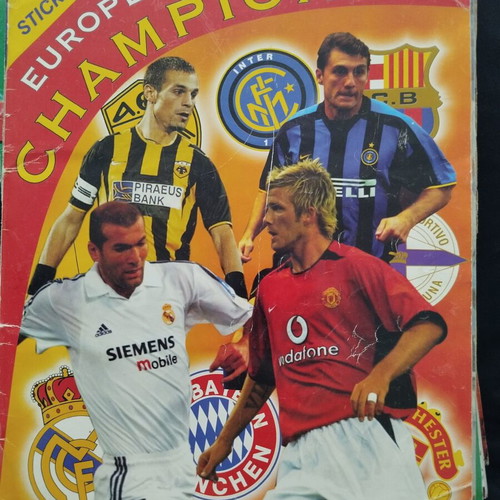 Album Europe's champions used, missing 4-5 stickers