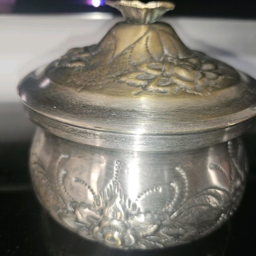 Vintage fondue pot used