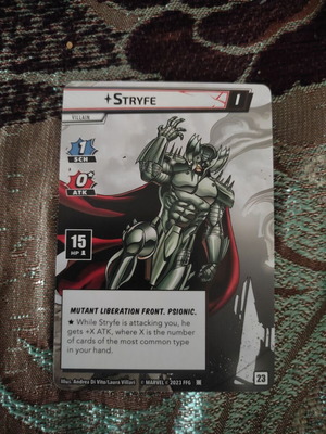 Stryfe promo card from Marvel Champions new