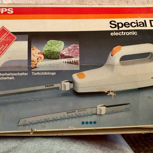 KRUPS Vintage electric knife new with Solingen blade sets
