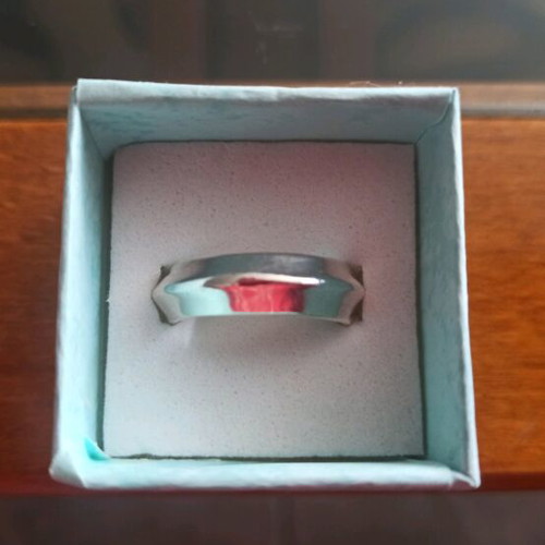Silver 925 ring like new, minimal unisex design