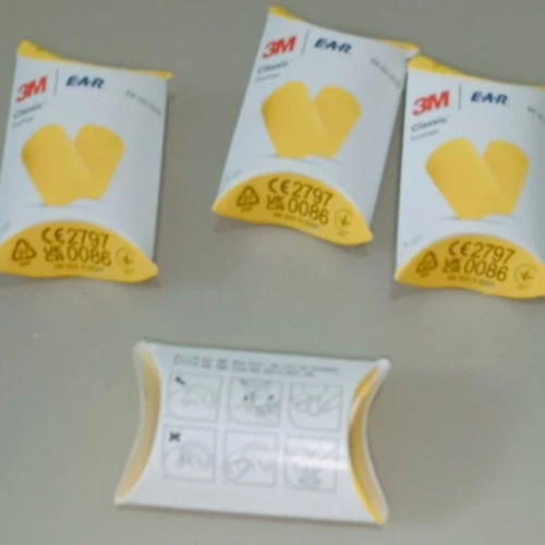 3M Earplugs new, pack of 4 sets (8 pieces)