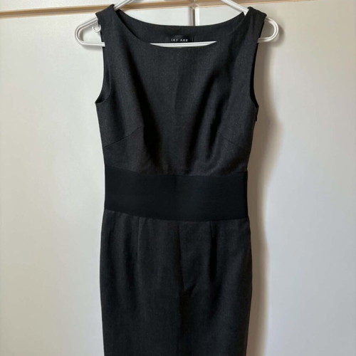 Jay Ahr Grey Wool and Silk Blend Sleeveless Sheath Dress like new, XS
