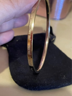 Folli Follie bracelet 22 cm like new, gold color, logo engraved