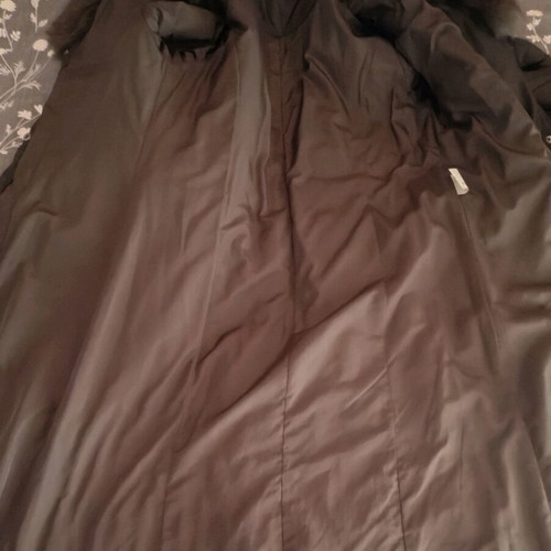 Raxevsky women's long jacket like new, grey taupe
