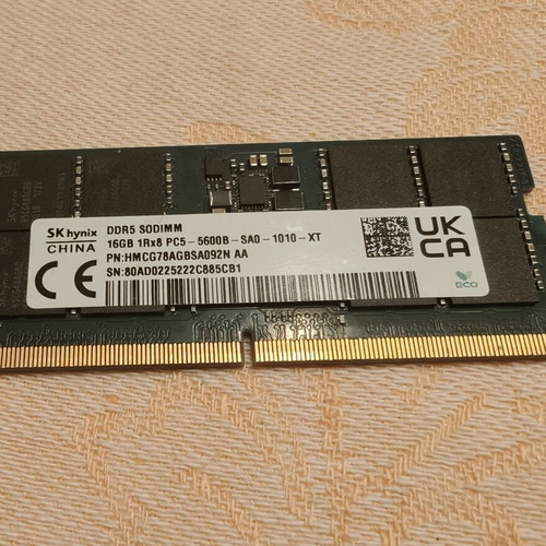 SKhynix DDR5 16GB 5600 MHz SODIMM RAM