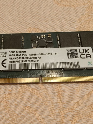 SKhynix DDR5 16GB 5600 MHz SODIMM RAM