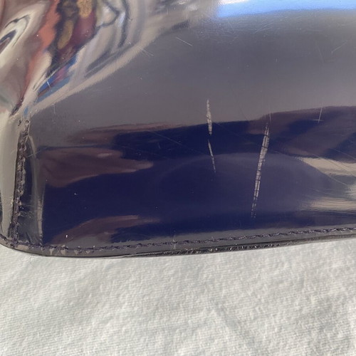Furla shoulder bag like new, blue patent leather