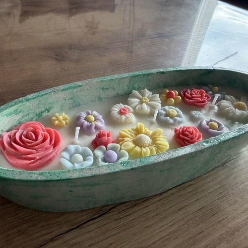 Handmade soy candle Bouquet made to order