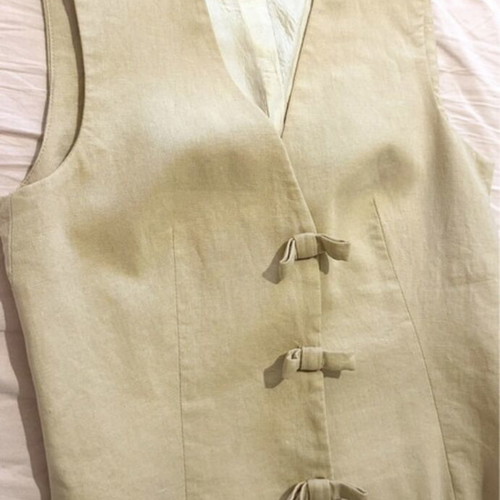 Zara linen vest, beige, size XS