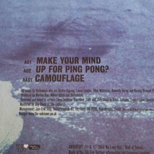 Diefienbach Make Your Mind EP 10" single new, electronic