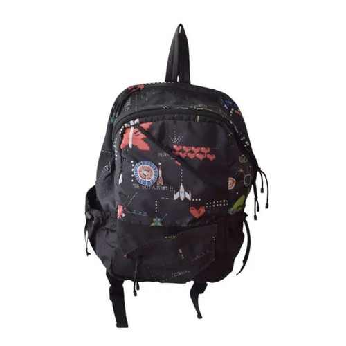 Valentino Garavani backpack used, Game print black multicolor