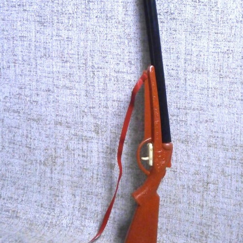 Plastic double-barrel toy gun new Greek carnival