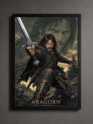 The Lord of The Rings framed art print, 30x40cm