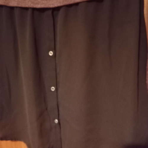 Enzzo blouse large like new, black and purple