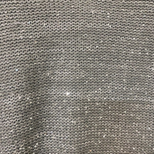 Sweater with sequins gray like new, size S