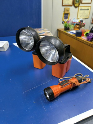 Vintage Nautical Rescue Spotlights and Flashlight used, American