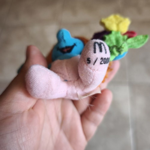 Sassette Smurf vintage plush toy 2000, used, McDonalds collectible