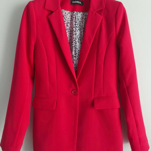 Paranoia jacket red dark coral like new, size S