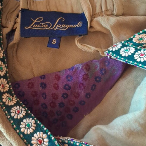 Silk top Luisa Spagnoli used, multicolor, size S