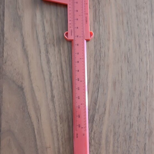 Vernier Caliper New Plastic Red 150 mm Measurement Tool