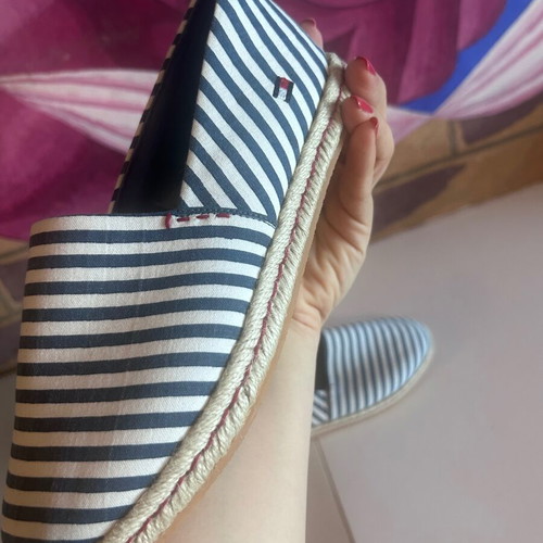 Tommy Hilfiger Nautical Stripe Espadrilles, size 38, with box