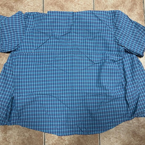 Columbia Omni-Shade Plaid Shirt XL like new, blue outdoor
