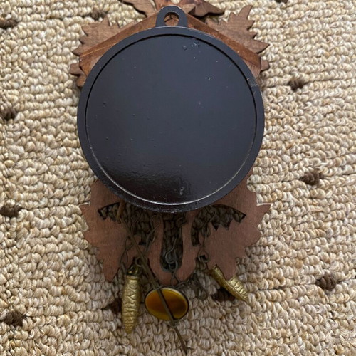 German Mini Cuckoo Wall Clock like new, handcrafted wood