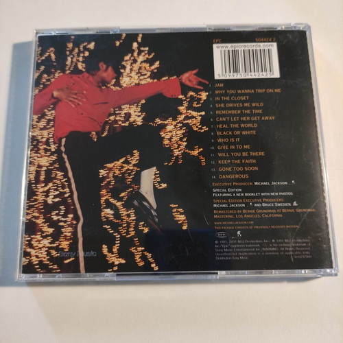 Michael Jackson Dangerous Special Edition CD, pop