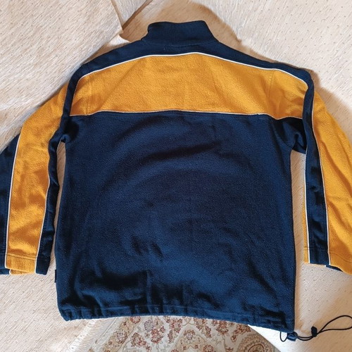 A Deep fleece sweatshirt, black and yellow, size M
