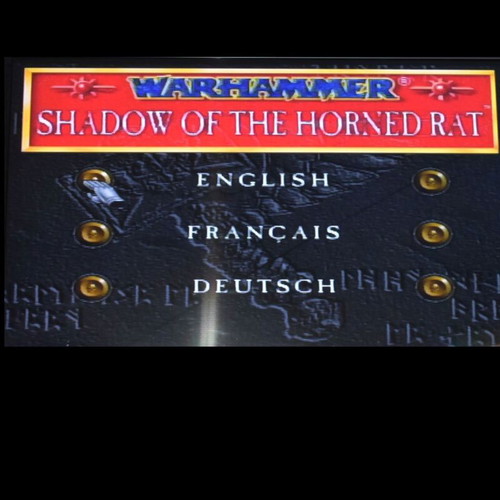 Warhammer: Shadow of the Horned Rat PS1 game used, strategy