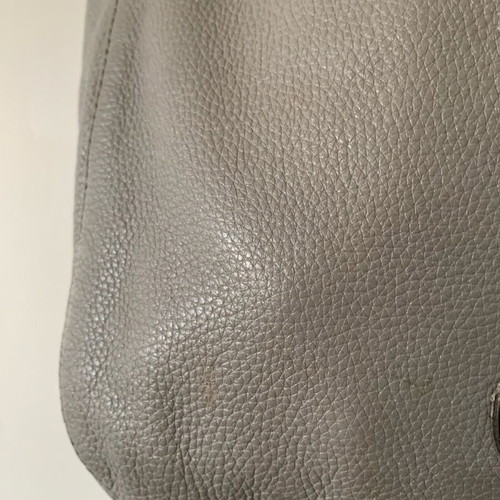 Michael Kors gray leather bag like new
