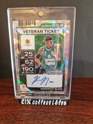 Panini Euroleague Contenders Kendrick Nunn Auto /23 basketball card