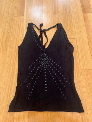 Knitted blouse black, like new, size S