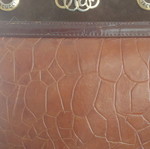 Brown leather shoulder bag used