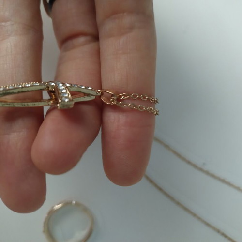Cross ring and chain set new