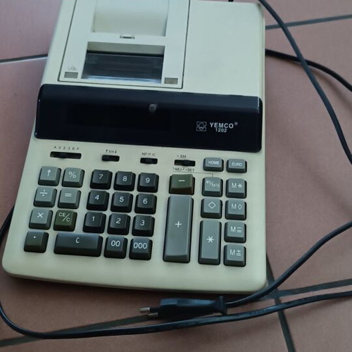 YEMCO 1202 office calculator used with printer