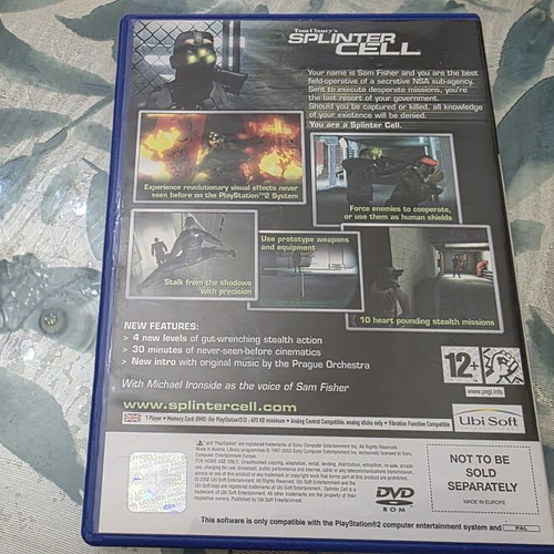 Tom Clancy's Splinter Cell Trilogy Limited Edition for Sony PS2 like new