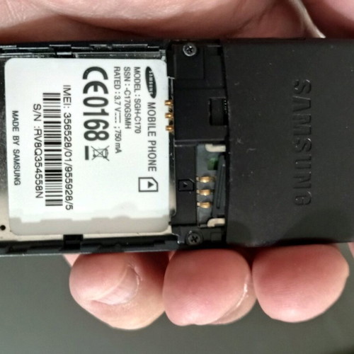 Samsung C170 used for parts without battery and charger with charging cable