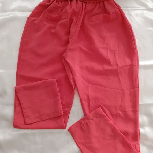 Fullah Sugah women's coral pants with drawstring used, size S