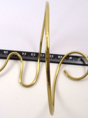 Bracelet from solid brass handmade, gold color, new