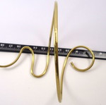Bracelet from solid brass handmade, gold color, new