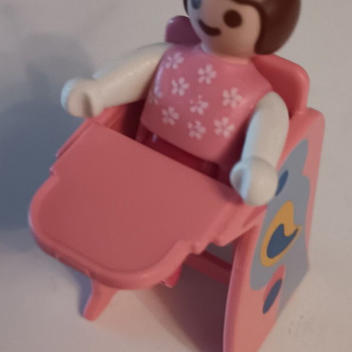 Playmobil baby in feeding chair used