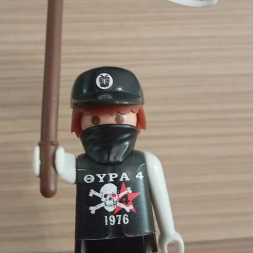 Playmobil PAOK Fan Figure like new with team flag