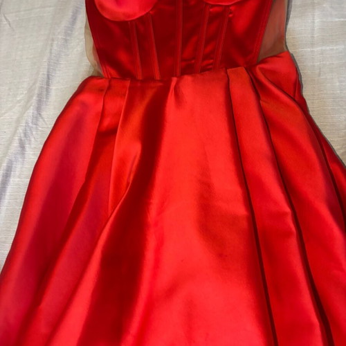 Evening dress, strapless, satin, size M / 38 / 10