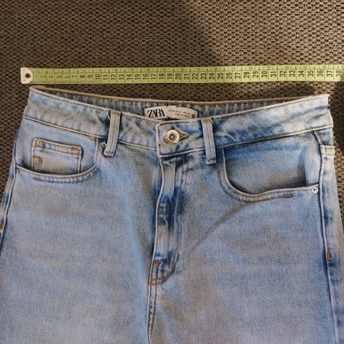 Zara denim pants used, size 36, women and kids