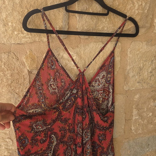 FatFace Sunkissed Juno Hanky Hem Paisley Maxi Dress like new, size L