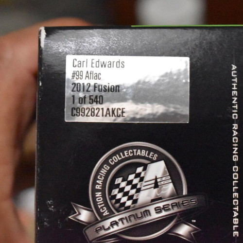 Carl Edwards Nascar Model Platinum Series Limited Edition like new