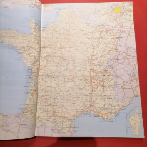Michelin France Road Atlas used, detailed maps