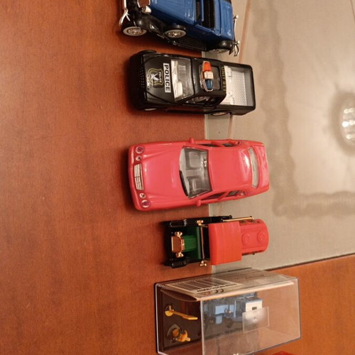 Toy vehicles used, set of 8 trucks, cars, tractors